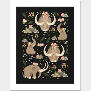 Cute mammoths Posters and Art